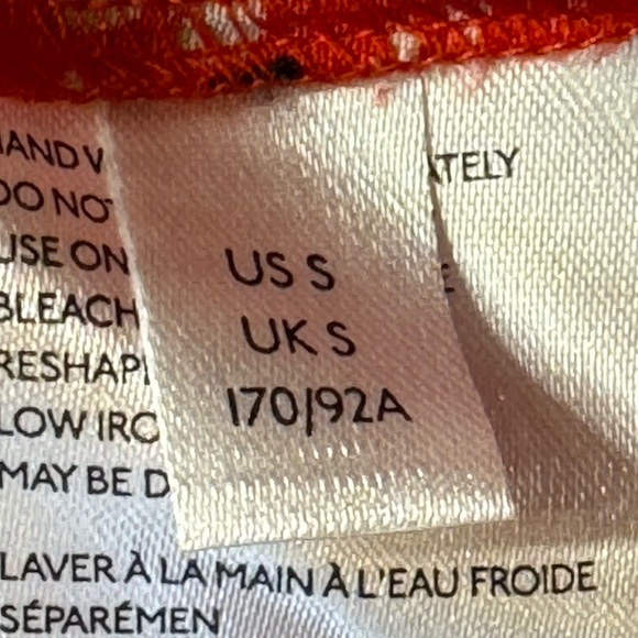 Free People Cecelia Jumpsuit in Red Combo Sz S - Picture 14 of 14